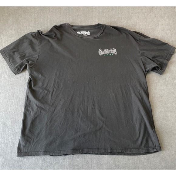 Gas Monkey Garage T‎ Shirt Mens 2XL Black Black Hot Rod Car Club Streetwear USA - Picture 2 of 9
